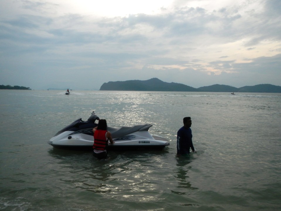 Sun sand sea jetski