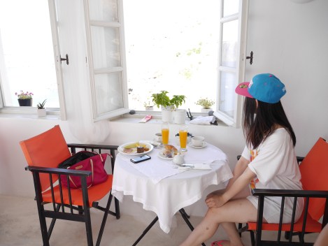 Breakfast at Santorini