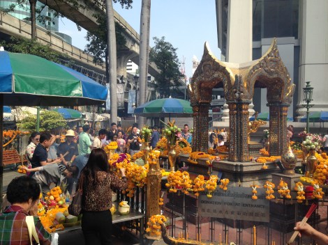 Prayers Bangkok Erawan Shrine